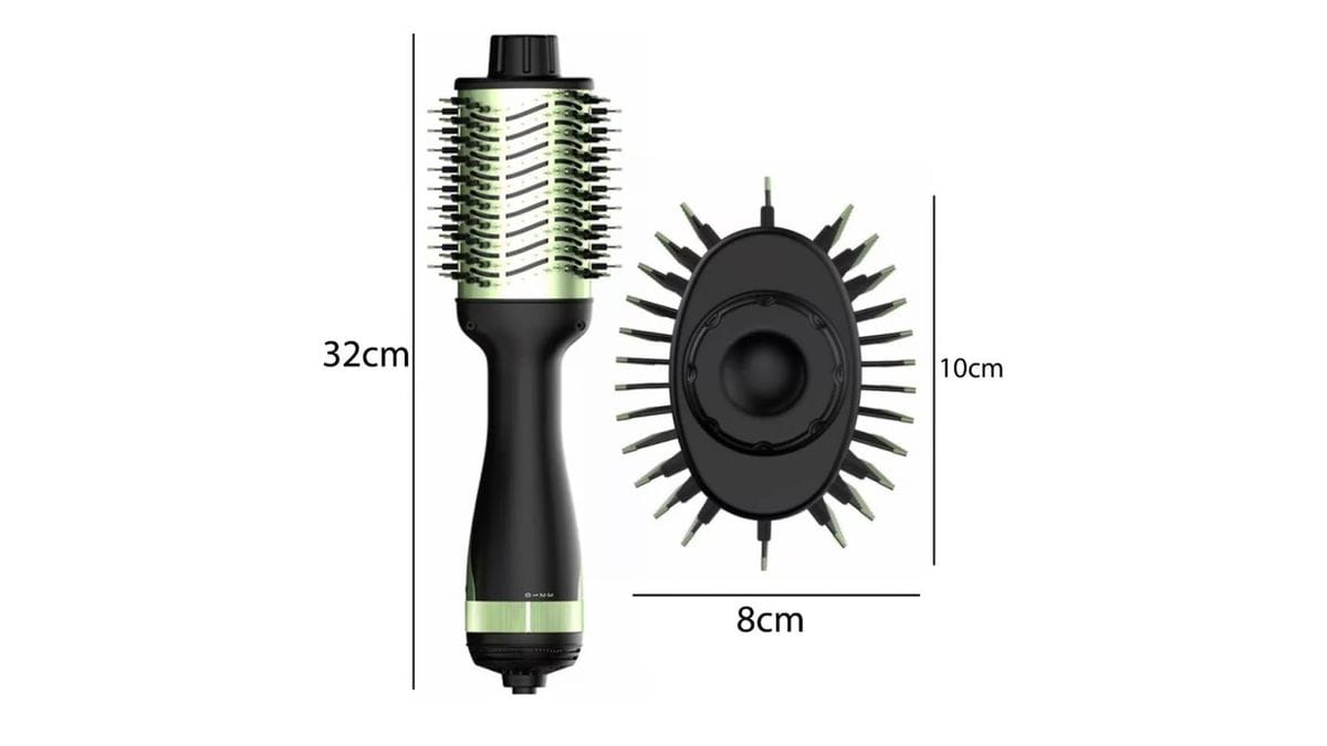 Combo Cepillo Secador Aguacate Y Pinza R