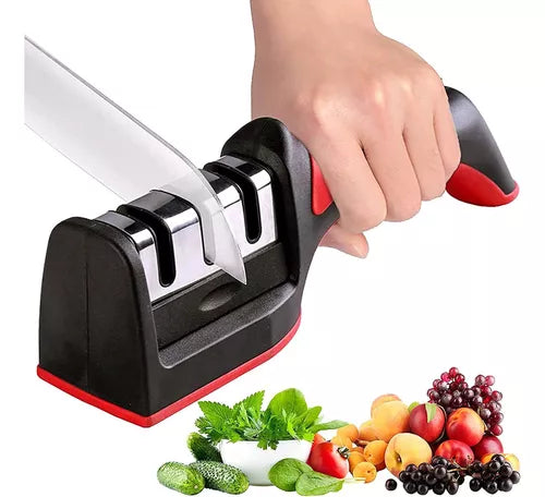🔪AFILADOR DE CUCHILLOS 3 RANURAS🌟
